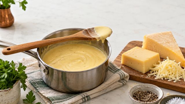 Сырный соус собрался комками: как учитывать свойства сыра